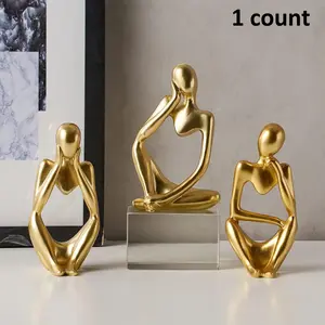 Abstract Figure Design Resin Ornament, Abstract Figure Sculpture, 1 Count Modern Desktop Decoration, Creative Desk Decorative Statue for Home Office Desk, Home Decor, Home Decor Accessory