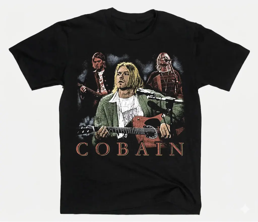 Kurt Cobain Distressed Vintage Look Gift For Fans T Shirt