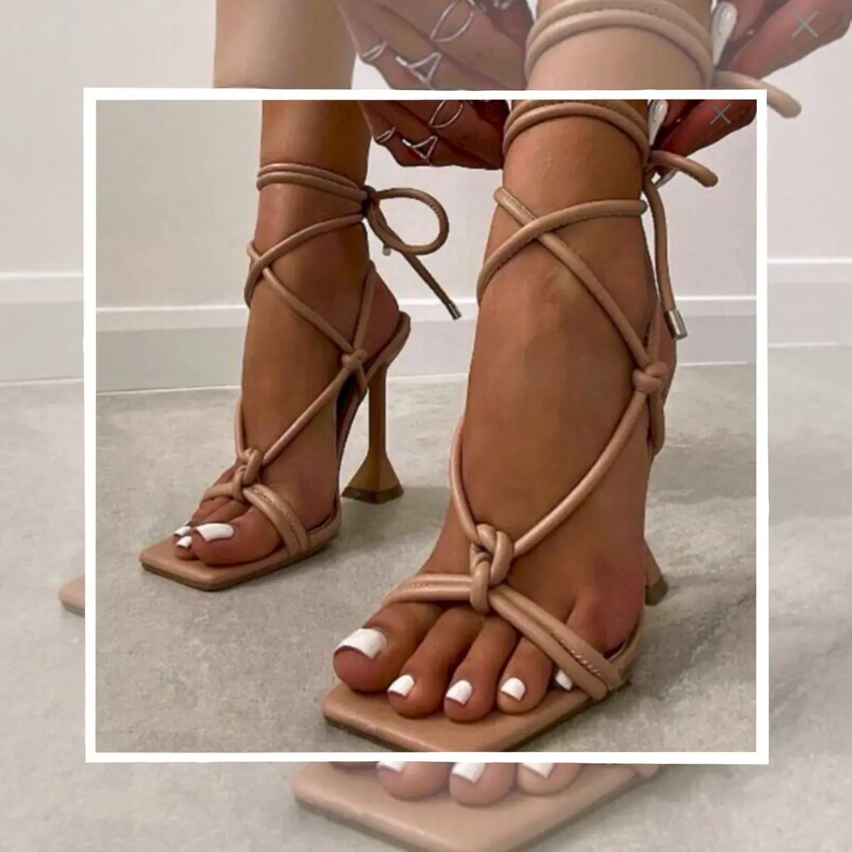 Victoria | Beige | High Heel Shoes | Sandals