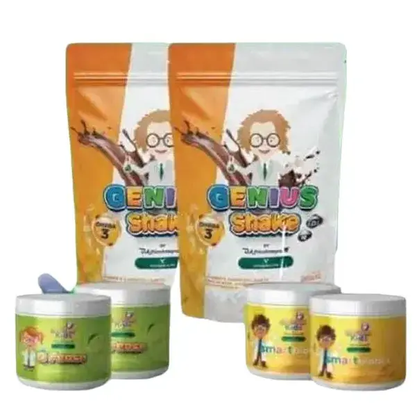 EINSTEIN KIDS DIETARY SUPPLEMENT PACK INCLUDES (1) SMARTBIOTICS (1) KIDS DEFENCE AND (1) KIDS Genius Shake for Children.