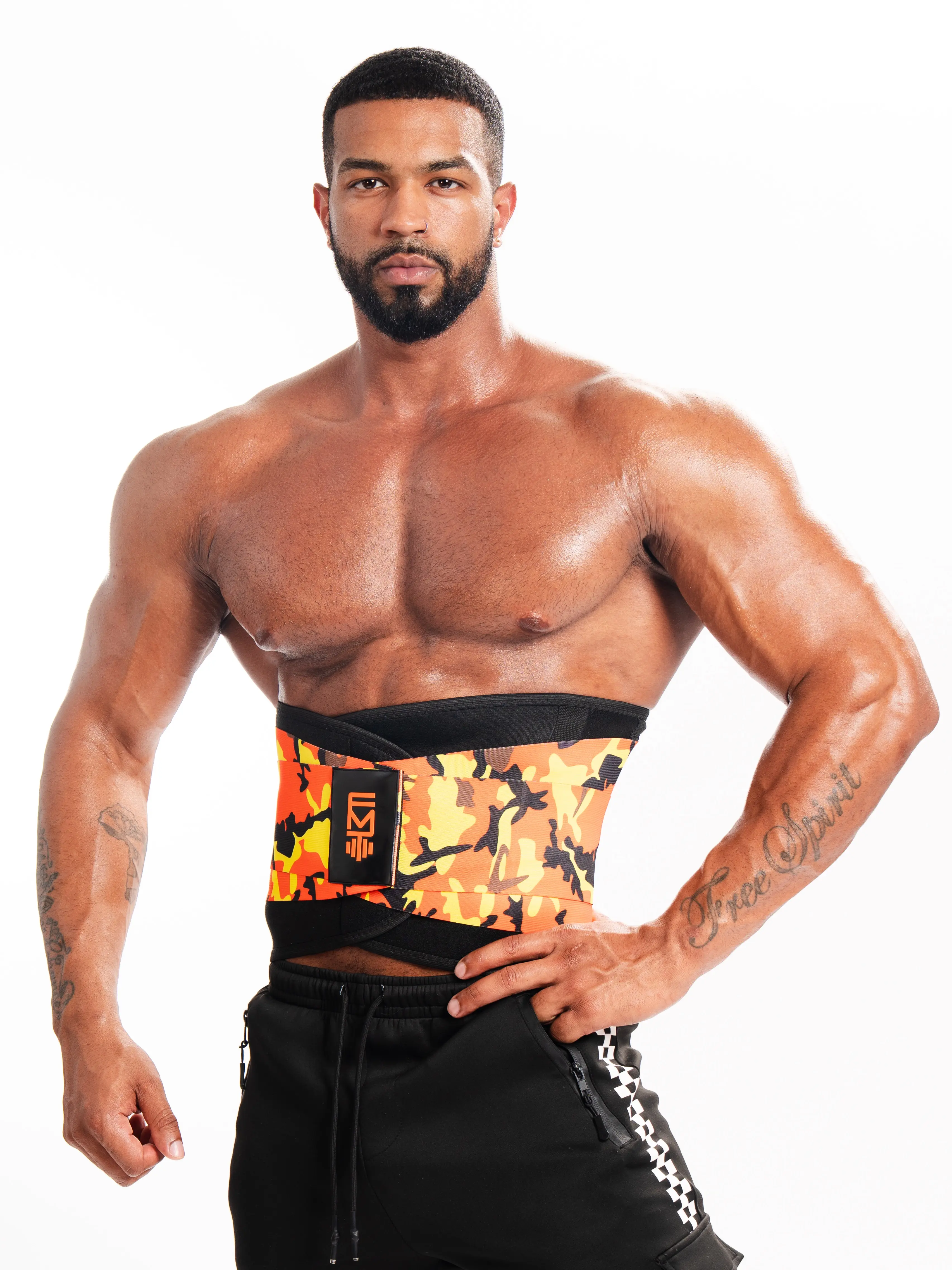 FITMENTEAM Camo Series GEN II Sports Waist Belt - Men's Lifting Support, Sweat Fitness Belt, Breathable Adjustable Lumbar for Weightlifting, Squats