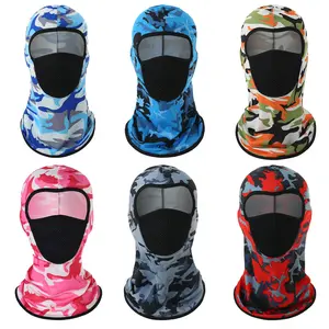 Cycling headgear Lycra ice silk sunscreen breathable mask outdoor bicycle windproof and dustproof mask tactical cool mens boys esfor