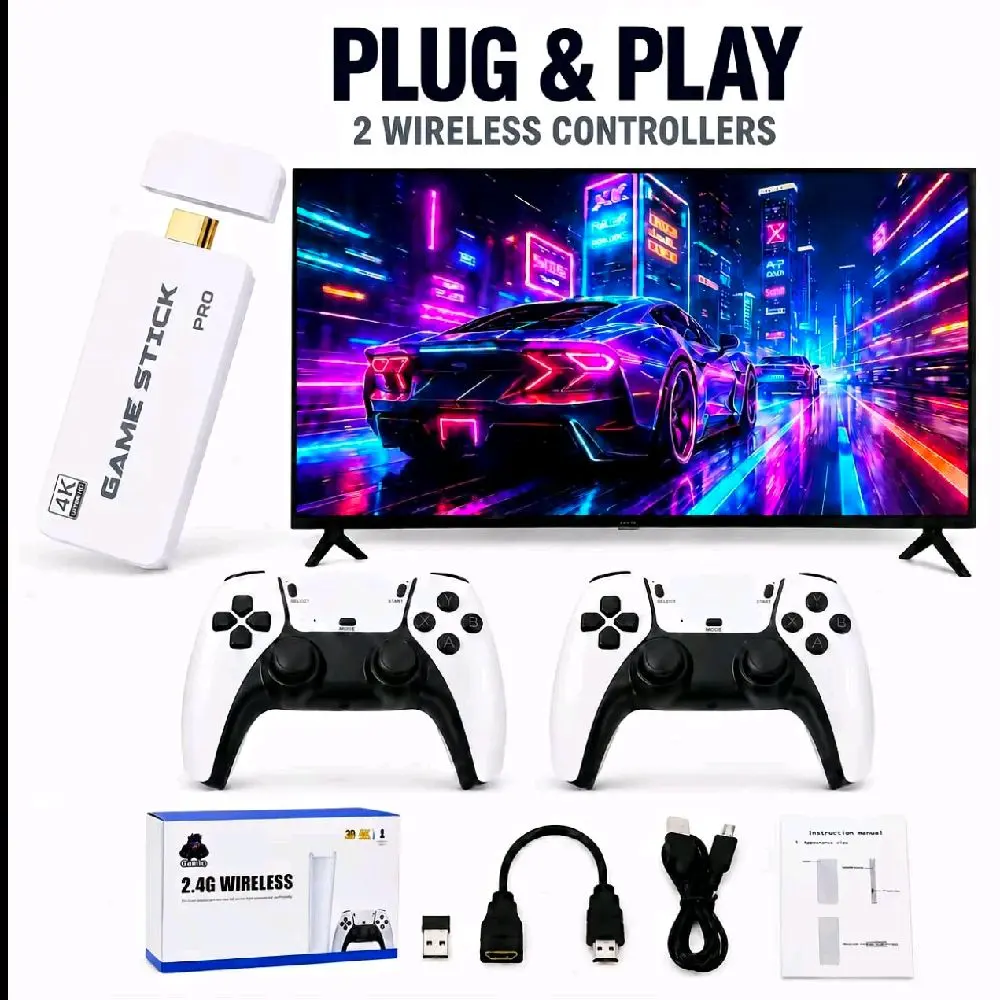 Retro Gaming Console, with 2 controller, easy to use,plug and play, gift for everyone