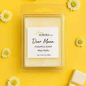 Luxe Aurora Co Dear Mama Pineapple Scent Wax Melts Say Wax Candles for Fragrance