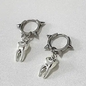 Dark Gothic Tooth Earrings Exquisite Small Cute Earrings Niche Design Personalized Earrings Gift