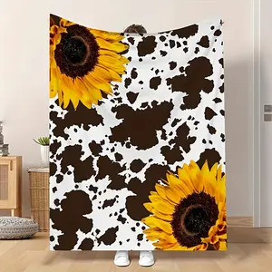 Sunflower Blanket Blanket Travel Camping Blanket Soft And Comfortable Blanket Travel Sofa Bed Office Home Decor Birthday Gift Boys Girls Adults All Seasons Available For Christmas
