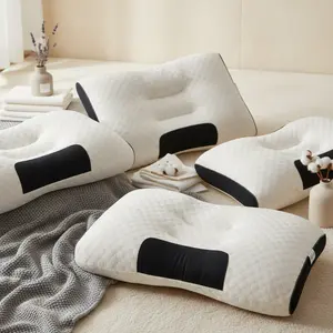 Breathable Ergonomic Neck Support Pillow | Cervical Contour Pillow for All Sleep Positions, No-Collapse Soft Sleep Pillow