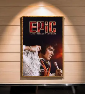 [Sale off up to 50%] [Free ship] [Frame] EPiC Elvis Presley In Concert 2026 Poster, Vintage Rock Wall Art Print