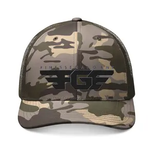 Camo Trucker Hat - Outdoor Adventure Headwear, Military Style Cap, Personalized Gift for Him, Fishing Hat, Hiking Accessory