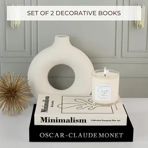 2pcs Realistic Decorative Fake Books, Living Room Study Hotel Front Desk Decoration, Vintage Home Decor, Photography Props, Empty Bookshelf Filler, Holiday Decorations