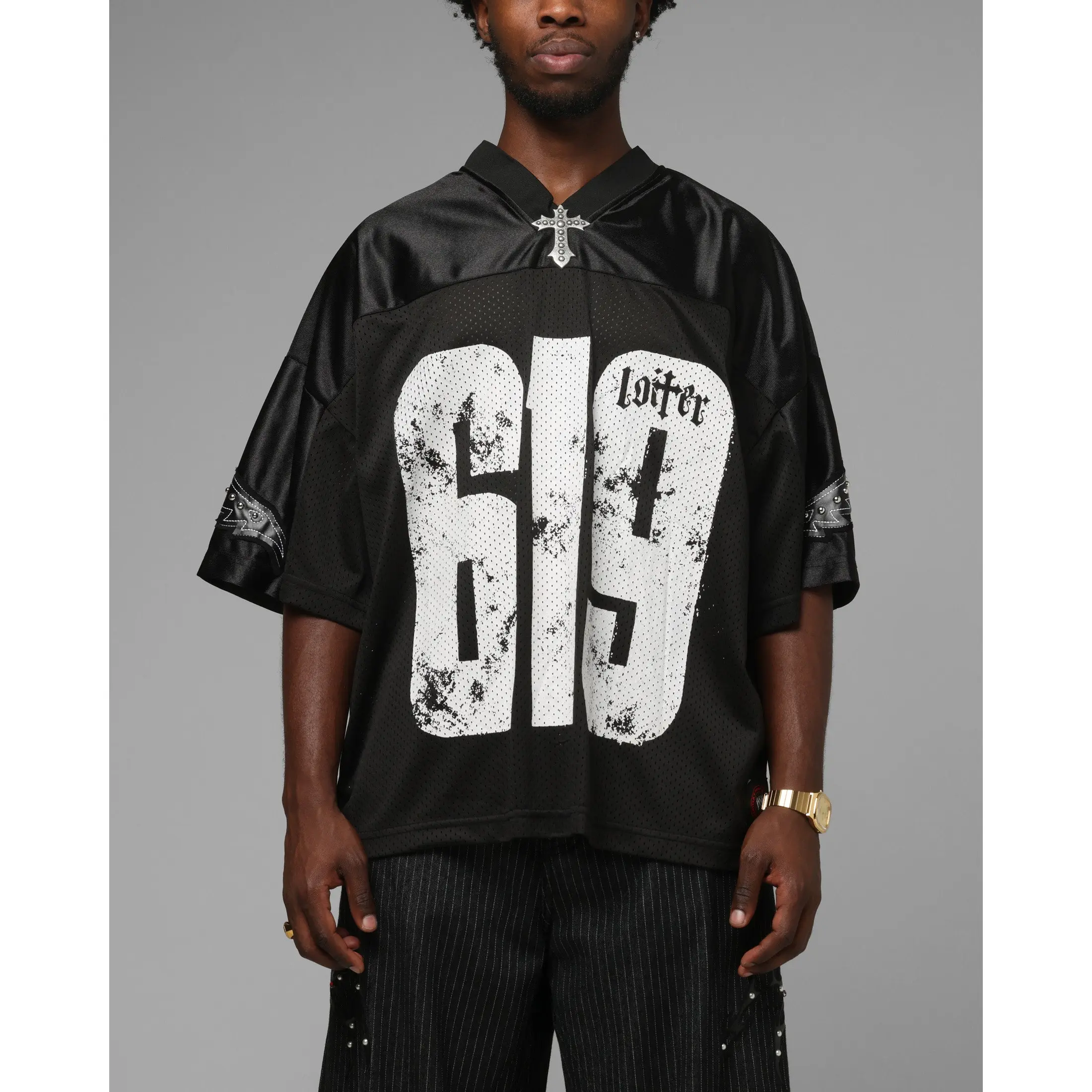 Loiter X WWE Rey Mysterio Jersey Black