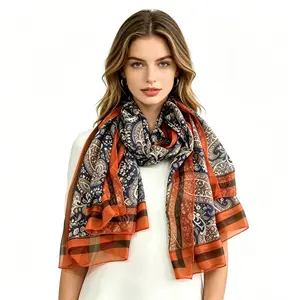 INS Retro Paisley Print Pashmina Shawl Wrap 110g Ultra Lightweight Soft Cashmere Feel Scarf for Women Breathable All Seasons Summer Air Conditioned Spaces Wedding Evening Dress Bridesmaid Gift