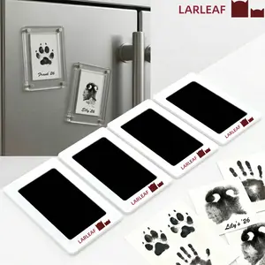Fridge Magnet Paw Print Kit, 4-Pcs Ink Pads + 2 Fridge Magnets, Mess-Free Stamp Pad for Dogs & Cats,  Clean Touch Ink Pad, Dog Paw & Nose Print Kit, Keepsake Memorial Gift For Pet Dogs And Cats, Pet Memorials, Dog Stuff #Summervibes #petlovers