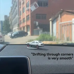 electric dipstick 1pc Rotating Drift Car Model Dashboard Ornament, Plastic, Uncharged, for Car Enthusiasts Desktop Decoration