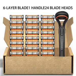 Men's manual shaver kit, blade material is safe and rust proof, easy to use and replace, high-quality material can be washed with water as a whole, classic men's shaving tool