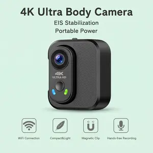 CAMWORLD Mini POV Action Camera,Rechargeable Hands Free EIS Stabilization 4K Thumb Camera Portrait And Landscape Modes , Magnetic Clip, Gift For Tiktok Creators& Outdoor Sports Enthusiasts Bike Cycling,Pet And Vlog Shooting. fathersdaygift,father'sdaygift