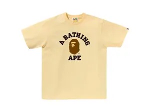 BAPE College Tee (SS25) Yellow (men) by StockX