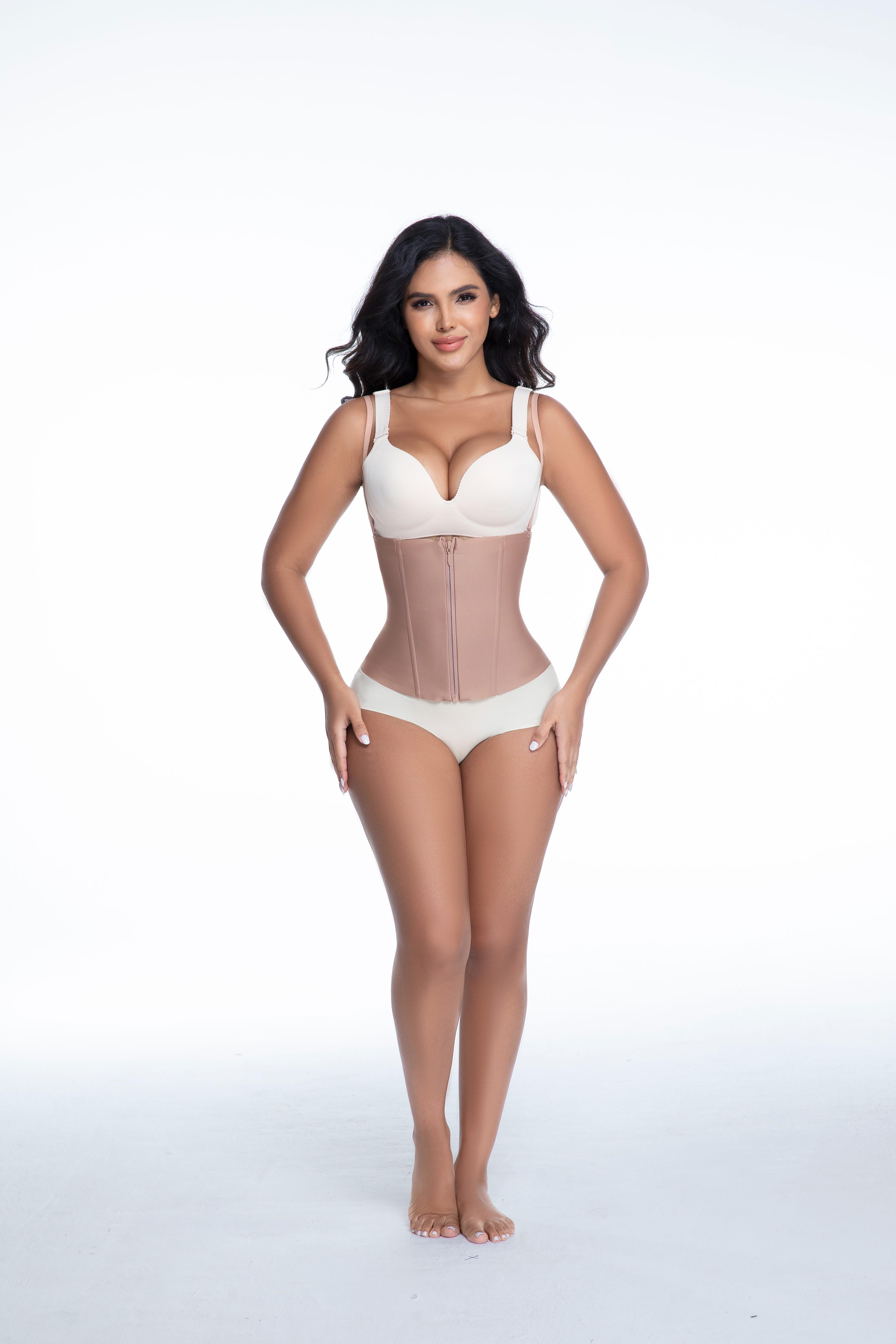 Waist Trainer 4 Steel Boned Corset Top | Adjustable Straps | Waist Shapewear | Tummy Control Waist Cincher Everyday Everyday