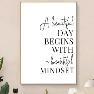 Motivational Wall Art Female Quotes, Office Decor Canvas Painting, Minimalist Unframed Print, Inspirational Life Quote Poster