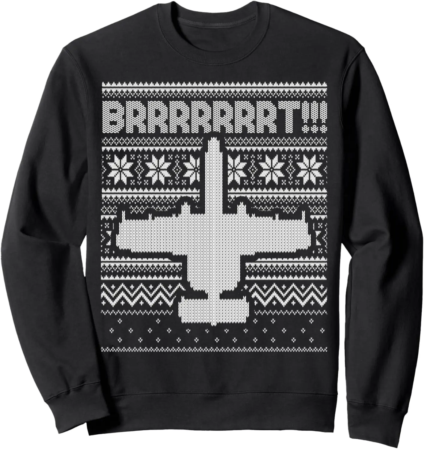 A-10 Warthog Ugly Xmas Sweatshirt fighter jet usaf