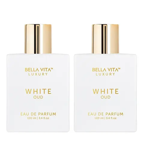 BellaVita Luxury's White Oud x 2 | Unisex Eau De Parfum | Orange, Freesia & Wood Notes | Made with Clean & Natural Essential Oils | Cruelty Free