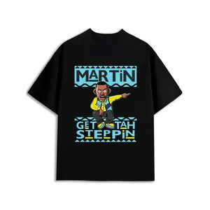 Martin Steppin' T-Shirt Mens Women's black casual graphic t shirts Comfortable loose and fashionable T-shirt Spring and summer outdoor loungewear fun and playful, cool T-shirt, funny T-shirt Easter gift