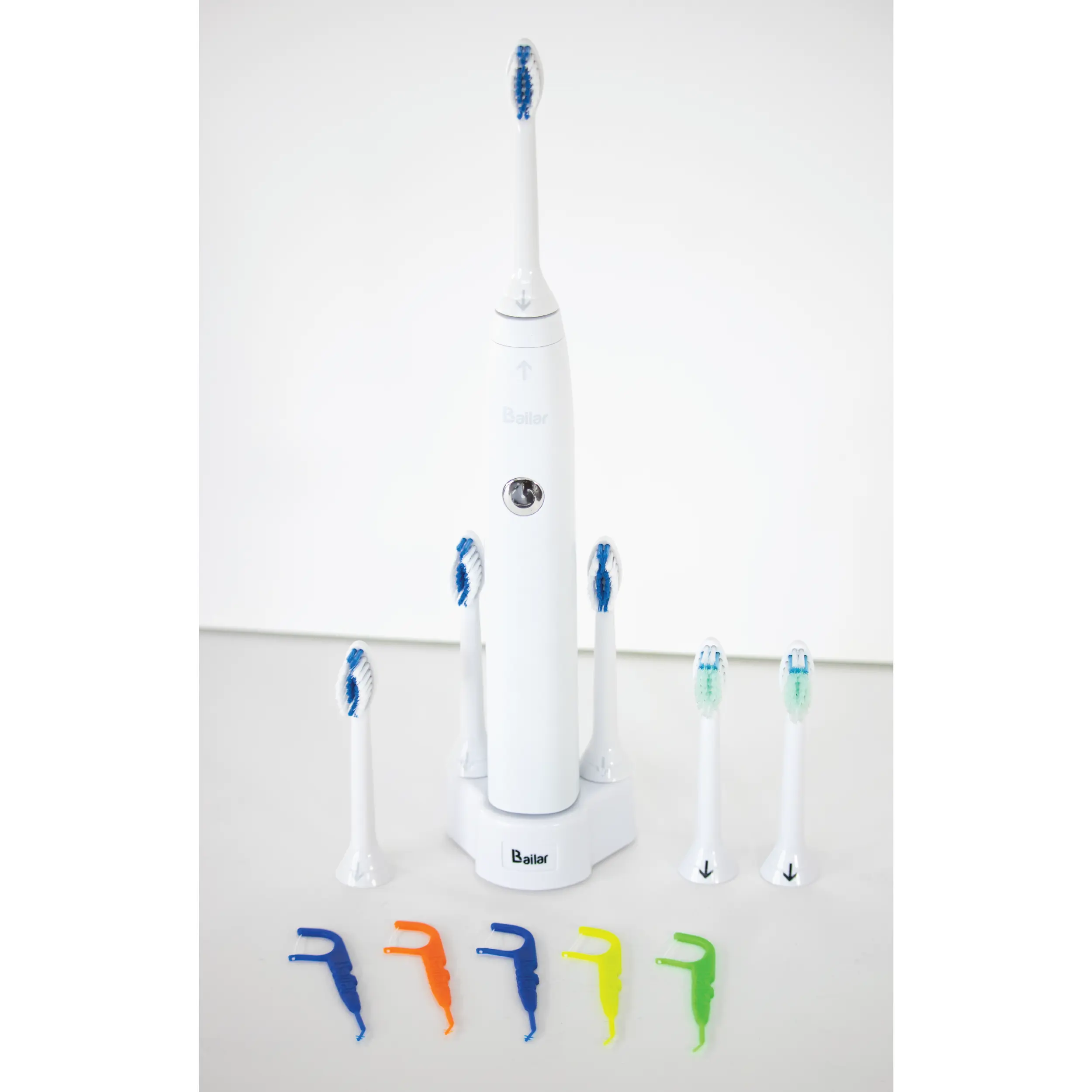LBailar Rechargeable Braces Handle Electric Toothbrush with 4 Replacement Heads, Bonus 2 Aftercare Items
