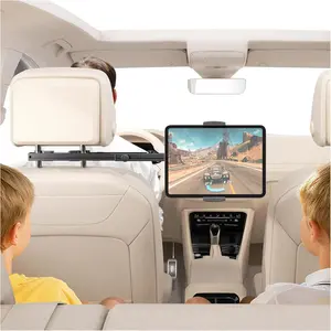 Headrest Tablet Holder for  Accessories, Crafted from aircraft-grade ,Universal  Tablet Mount with 22'' Extendsion Arm  Seat Mount for iPad, Galaxy, Fire  or 4.7-12.9" Tablets
