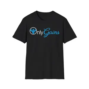 [100% Cotton] Only Gains Parody Gym Pump Cover |       Men'S Workout T-Shirt |       Funny Gym Rat Lifting Tee Golf Gift T-Shirt For Men And Women