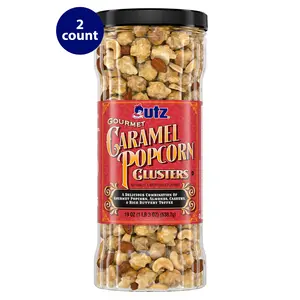 Utz Gourmet Caramel Popcorn Clusters Barrel Utz Gourmet Caramel Popcorn Clusters Barrel