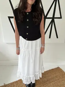 White Eyelet Skirt