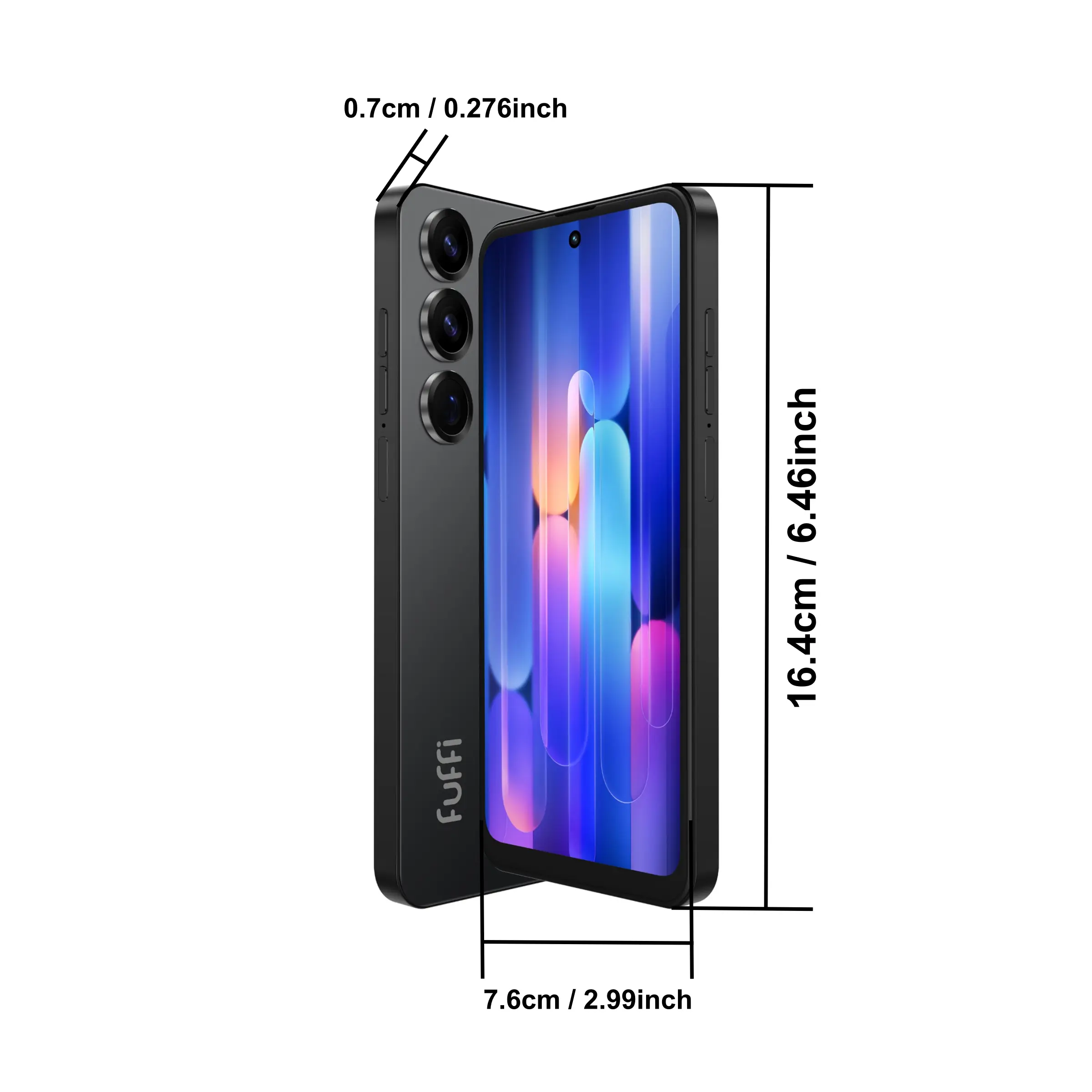 Fuffi 4G Smartphone, Dual SIM Android Mobile Phone with 6.56-Inch