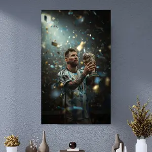 LIONEL MESSI|FIFA WORLD CUP POSTER PRINT UNUnframed