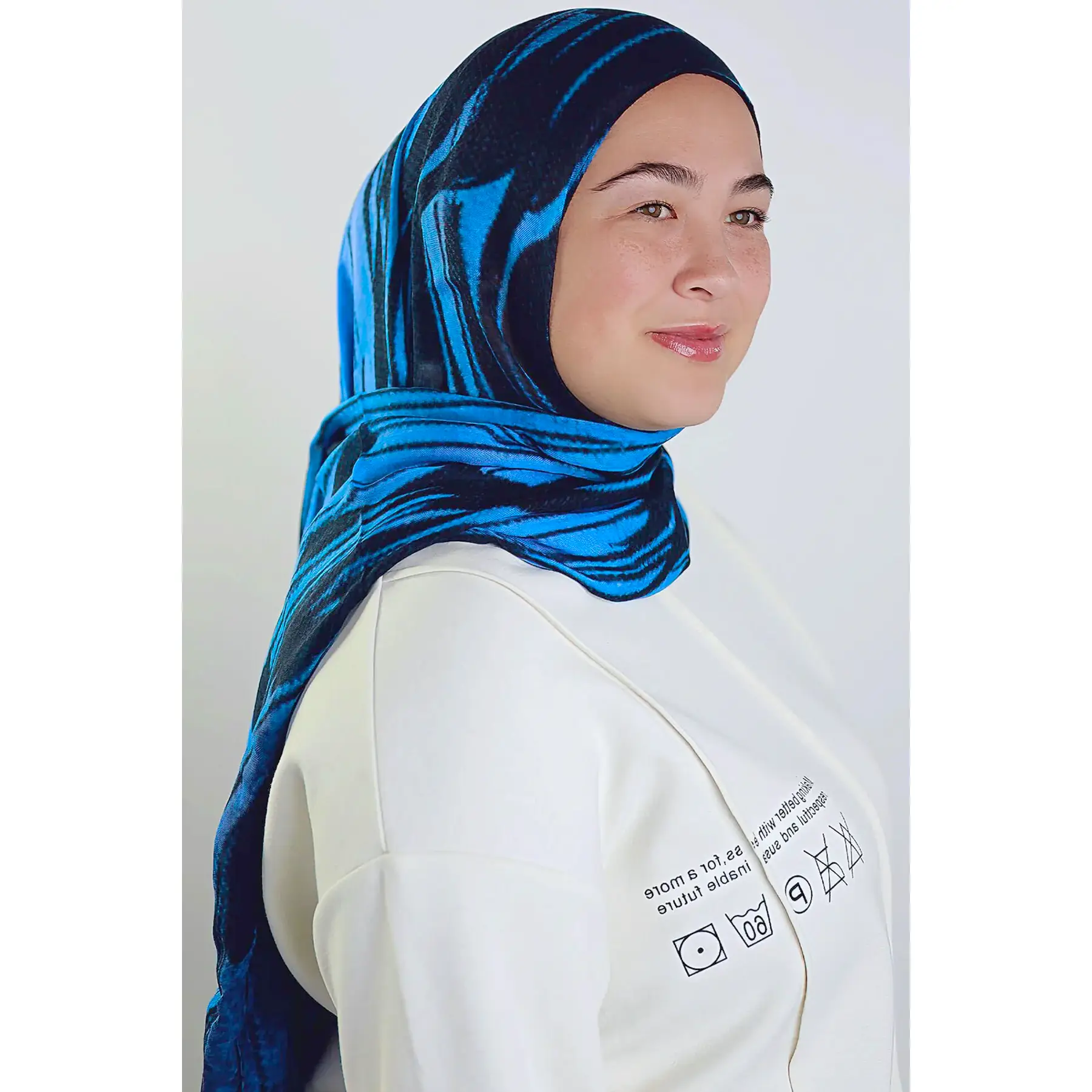 Serenade Marina Print Modal Hijab