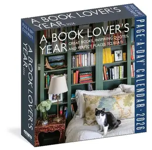 A Book Lover's Year Page-A-Day® Calendar 2026: Great Books, Inspiring Quotes, and Perfect Places to Read by Workman Calendars