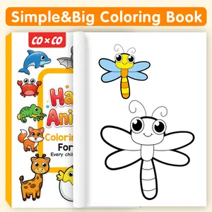 Kids' Unisex Animal Sketch Activity Sheets (6.69×9.45 in) - Fine Motor Skills Arts and Crafts Supplies for 4-6 Years Hand Painting Line Drawing