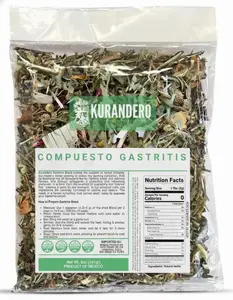 KURANDERO Compuesto Gastritis Herbal Blend – 5 oz (142g) – 100% Natural Digestive Support Formula – Traditional Mexican Herbal Remedy – Caffeine-Free, Vegan, Farm-Grown