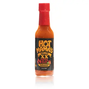 Hot Mama's Belize XX Habanero Hot Sauce - Medium-High Heat, All-Natural, Non GMO, Gluten-Free, Vegan, Healthy Meals, 5 oz