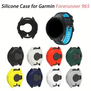 Soft Silicone Cover Case Screen Protector For Garmin Forerunner 965 Watch Case Protective Frame Shell Bumper