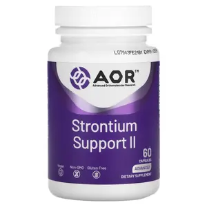 Advanced Orthomolecular Research AOR Strontium Support II, 341 mg , 60 Capsules