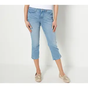 NYDJ Chloe Crop Jeans with Double Needle Slits- Easley