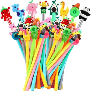 20 count Cartoon Cute Gel Ink RollerBall Pens Bulk Assorted Styles Novelty Writing Pen for   School Office  Supplies Present