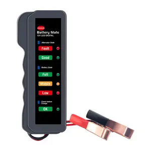 Bm550 Car Battery Tester 6v 12V 24v, Precision Voltage and Capacity Detector, Portable Compact Design, Suitable for Cars Trucks Motorcycles Boats