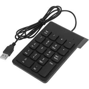 Wired Number Keypad, 18 Key USB Numeric Pad Keyboard for Laptop PC  Desktop Surface Pro Notebook