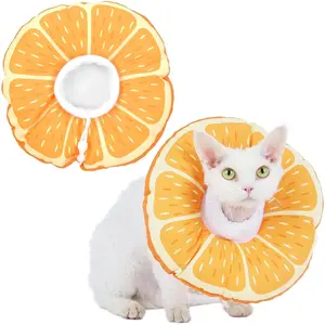 Cat Cone Collar Soft, Medium Waterproof Cat Recovery Collar for Wound Healing After Surgery or Neutering Alternative to Elizabethan Collars Medical Neck Cone for Cats and Puppies