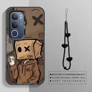 VIVO Y19S Headset boy with bracelet combination outfit phone Case For VIVO Y19S with PET Shock proof design perfect for popular