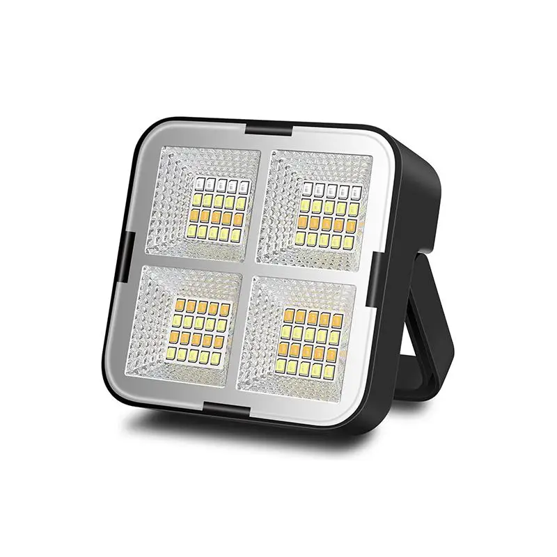 USB Rechargeable Portable Emergency Light, Solar Rechargeable Multifunctional Searchlight, Portable LED Floodlight for Outdoor Home, Long Distance Tra