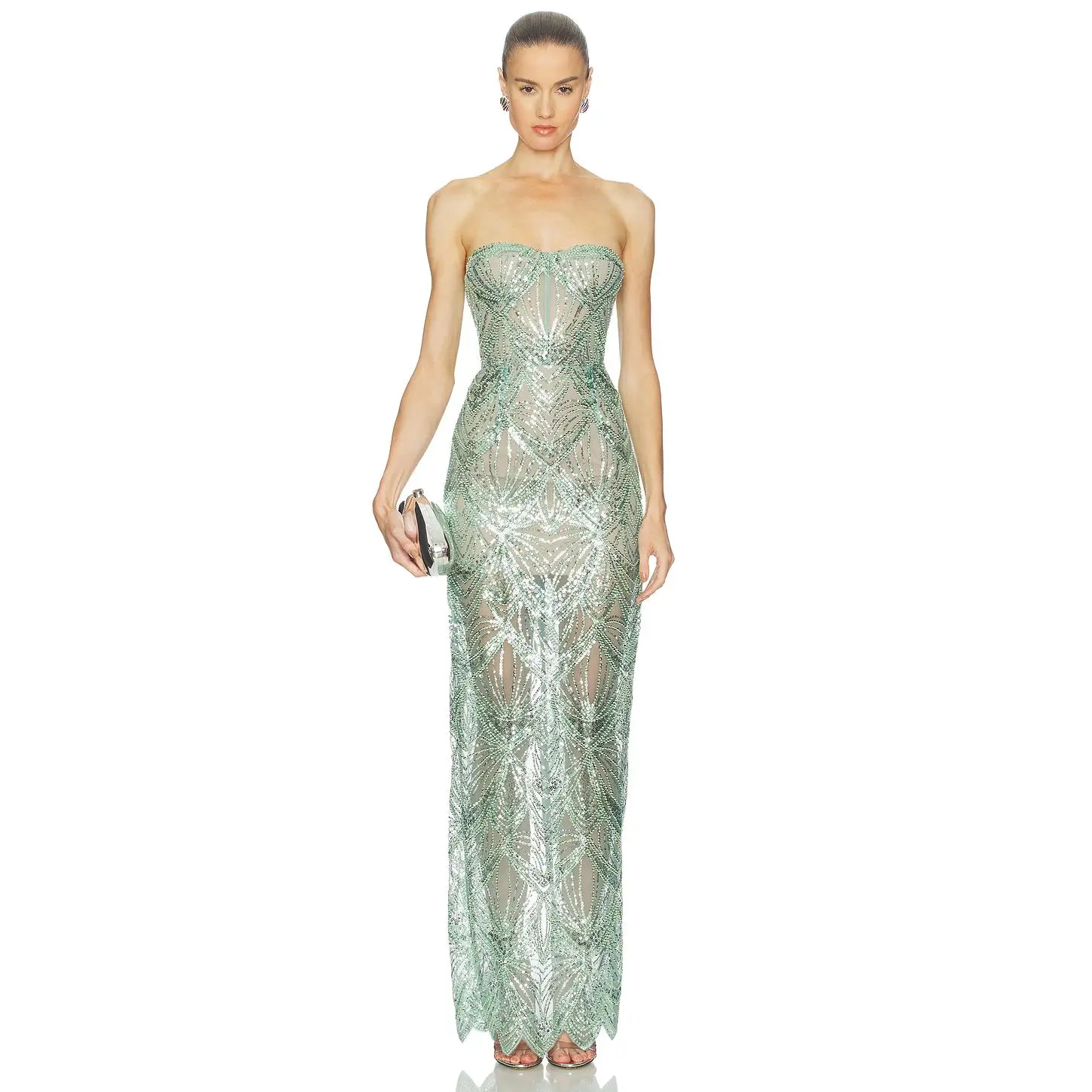 Bronx and Banco Giselle Maxi Dress in Sage - TikTok Shop