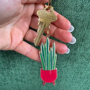 Snake Plant Keychain
