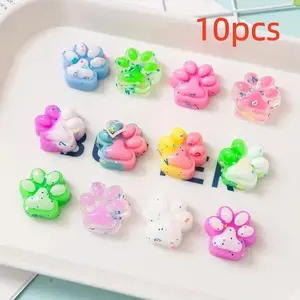 10 Mini Cute Cat Paw Soft Toys, Squishable Animal Paws, Easter Basket Filler, Halloween Christmas Party Bag Stuffers, Soft Squishy